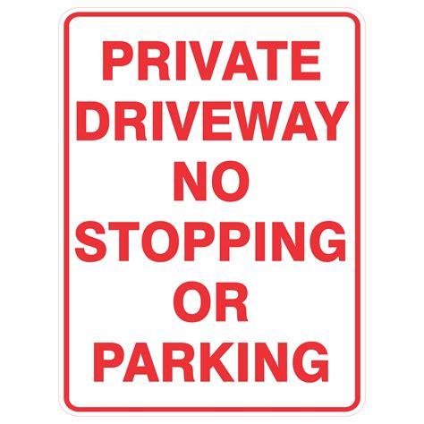 Private Driveway No Stopping Or Parking Discount Safety Signs New Zealand