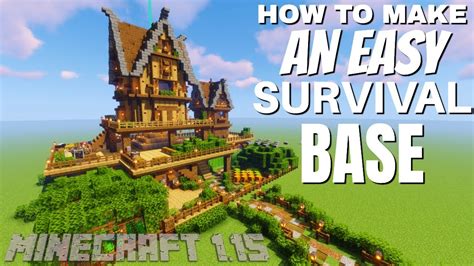 How To Make A Base In Minecraft Survival With Everything A Great