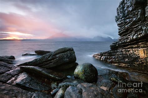 Classic Sunset At Elgol Beach Isle Of Skye Scotland Uk Photograph By
