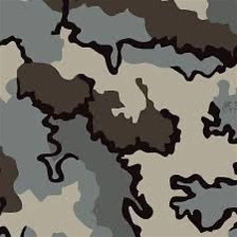 Kuiu Vias Camouflage Stencil Pattern Printed On Avery High Heat Yellow