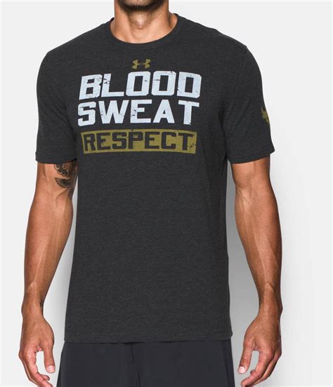 Fuller cut for complete comfort. Men's UA x Project Rock Blood Sweat Respect T-Shirt ...