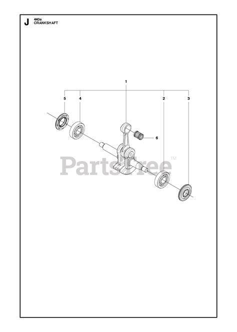 Husqvarna 440 E Husqvarna Chainsaw Crankshaft Parts Lookup With