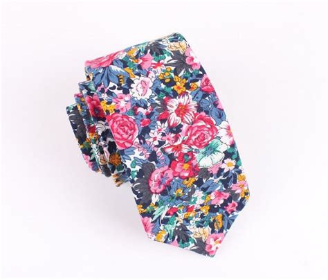 Dapper Floral Skinny Ties Offer A Quirky Touch To Traditional Suits
