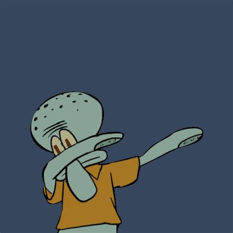 Dabbing Squidward S Get The Best  On Giphy
