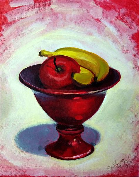 Fancy Fruit Bowl Painting Painting Paint Party Mixed Media Art