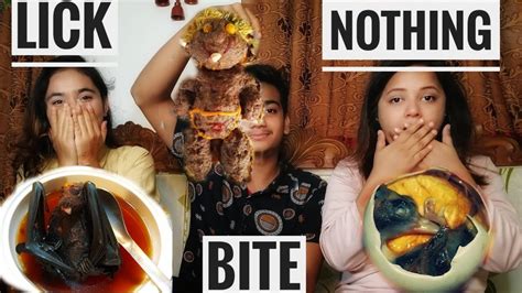 Extreme Lick Bite Or Nothing Challenge YouTube