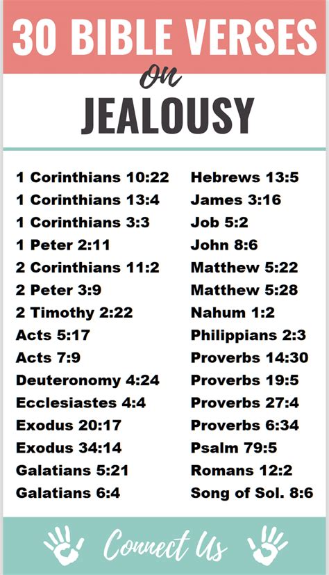 30 Important Bible Scriptures On Jealousy Connectus
