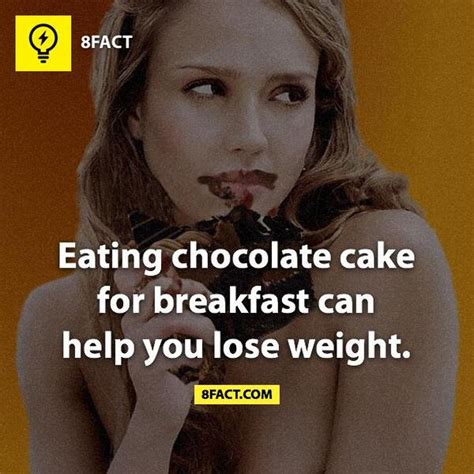 Fact On Twitter Eating Chocolate Cake For Breakfast Can Help You Lose Weight T Co