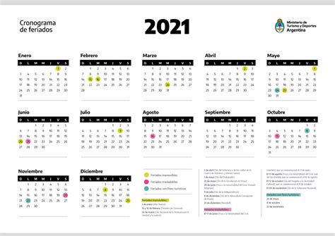 El Gobierno Nacional Anunció El Cronograma De Feriados Del 2021 Argentinagobar