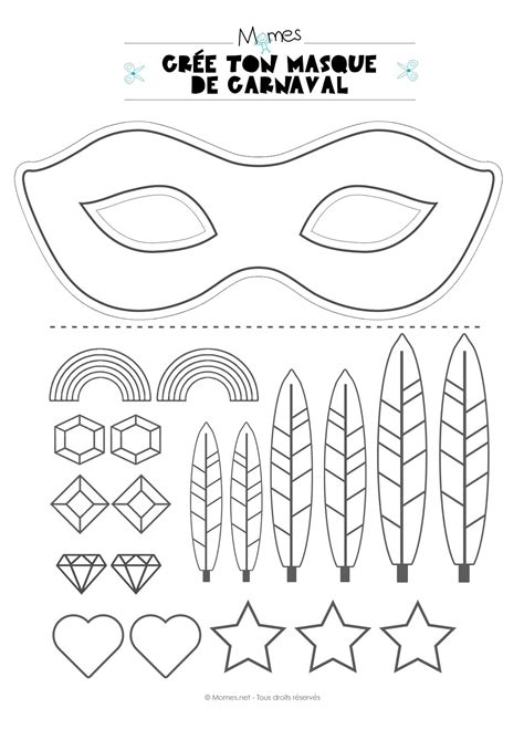 Kit Pour Faire Un Masque De Carnaval Masque Carnaval Masques De