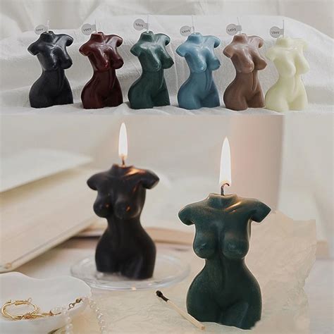 Buy Pc Art Woman Torso Candle Female Body Candle Wax Statue Body Shape