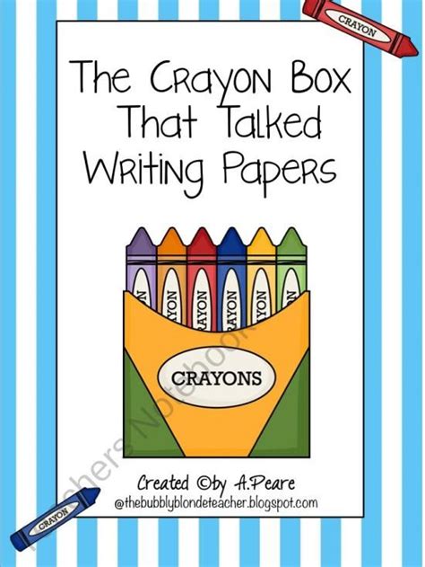 The Crayon Box That Talked Writing Papers Product From