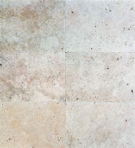 Ivory Travertine 610x406x12mm Unfilled And Brushed Surface Travertine