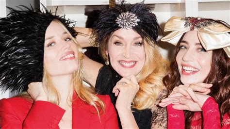 Mothers And Daughters Jerry Hall With Georgia May And Lizzy Jagger And Suzanne And Matilda Mae