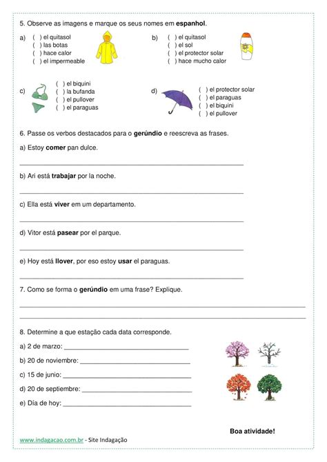 Exercicios De Interpretação De Texto Em Espanhol Com Gabarito Pdf Ensino