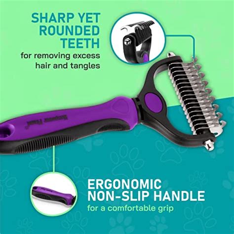 Maxpower Planet Pet Grooming Brush Double Sided Shedding And De
