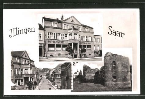 Haus in saarland günstig kaufen. AK Illingen / Saar, Hotel zur Post, Bes. Jos. Beenen ...