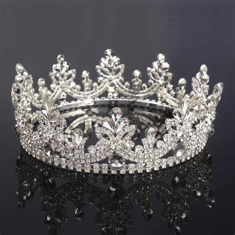 Pretty Luxury Crystal Glass Crown Tiaras Women Girl Hair Jewelry Wedding Bridal Jewelry