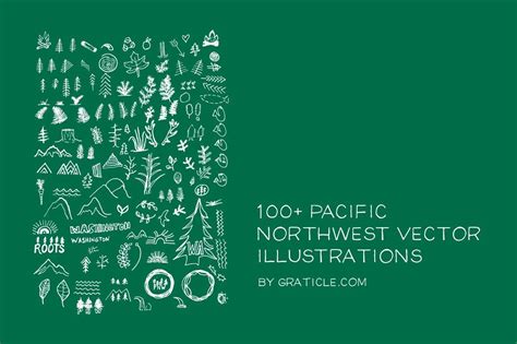 100 Pnw Vector Illustrations By Graticle On Creativemarket In 2022