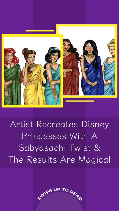 Artist Recreates Disney Princesses With A Sabyasachi Twist And The Results Are Magical