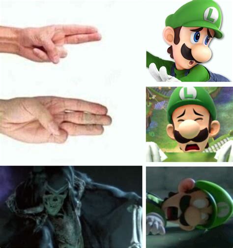 Luigis Ahegao Fingers Meme Ahegao Fingers Know Your Meme