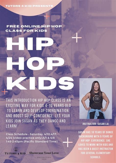 New Class Hip Hop Kids Tutors 4 Kid