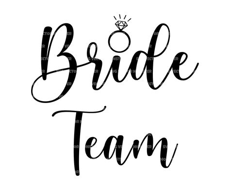 Bride Squad Svg Bride Crew Svg Bride Tribe Svg Team Bride Etsy Team