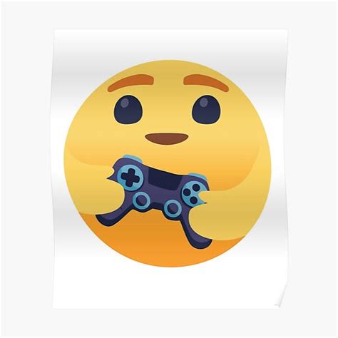 Gamer Emoji Poster For Sale By Fun Paf Redbubble
