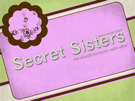 Efcc Student Ministries Secret Sisters