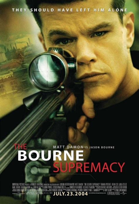 Movie Posters The Bourne Supremacy 2004 Dir Paul Greengrass Codesign Magazine Daily