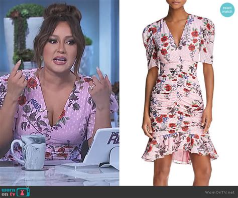 Wornontv Adriennes Pink Floral Ruched Dress On The Real Adrienne