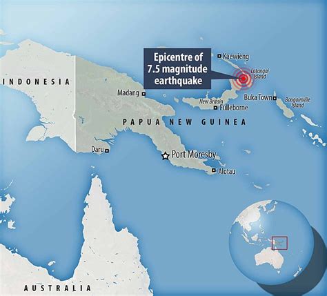 Violent 75 Magnitude Earthquake Strikes Off Papua New Guinea Sparking