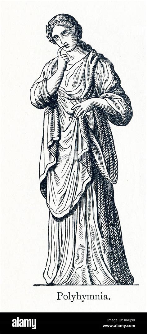 This Illustration Dates To 1898 And Shows A Statue Of Polyhymnia