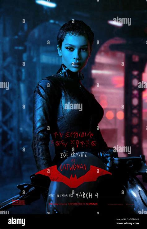 The Batman Us Character Poster Zoe Kravitz As Catwoman 2022