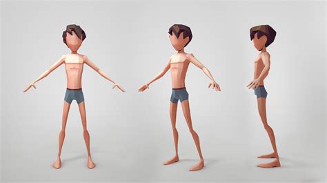 Personnage Cinema D Fabb Character Modeling D Model Character Low Poly Models