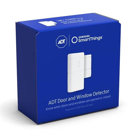 Samsung Smartthings Adt Door And Window Sensor In The Door And Window