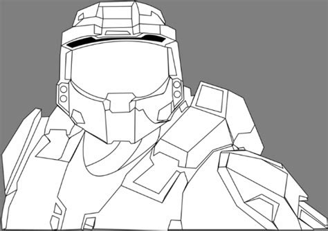 All the best halo helmet drawing 32+ collected on this page. halo reach coloring pages #1 | Vectories.com | Coloring ...