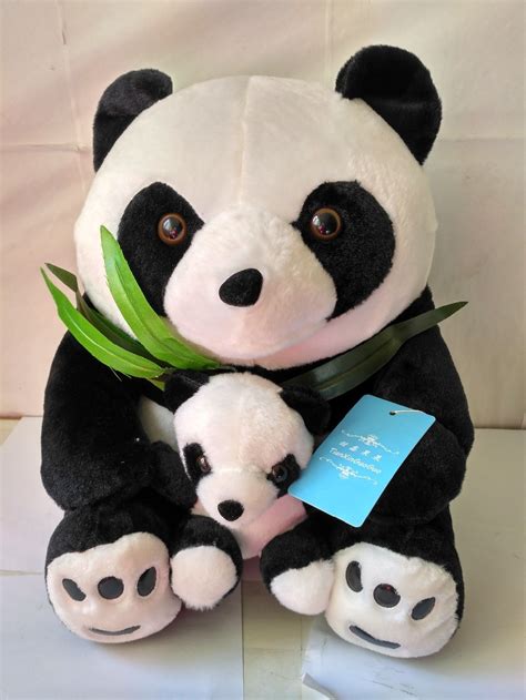 Cute Plush Panda Toy Lovely Stuffed Panda Motherandbaby Doll