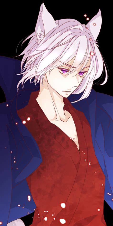 Flight of the white wolf (走れ!白いオオカミ, hashire! Download 1080x2160 Anime Wolf Boy, White Hair, Animal Ears, Coat, Japanese Clothes Wallpapers ...