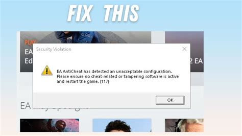 How To Fix EA AntiCheat Has Detected An Unacceptable Configuration In FIFA YouTube