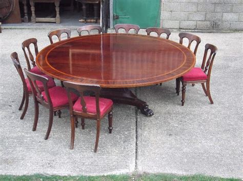 This multifunctional piece gives you 6 tables in 1. Awesome base/size. Huge Round Georgian Table - 7ft ...