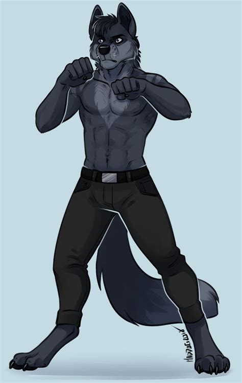 Bring It On Comm By Maddogvii Furry Wolf Anthro Furry Furry Oc