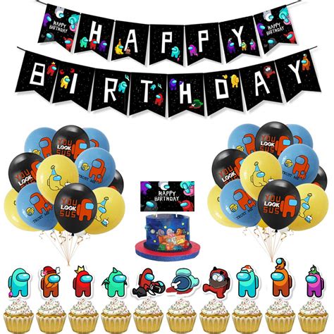 Buy Among Us Party Supplies Among Us Birthday Party Decorations Happy