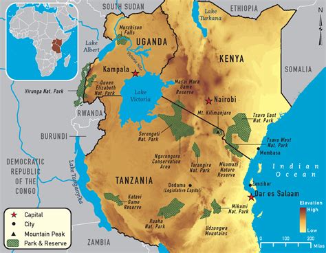 Map Of Africa National Parks Map Of World