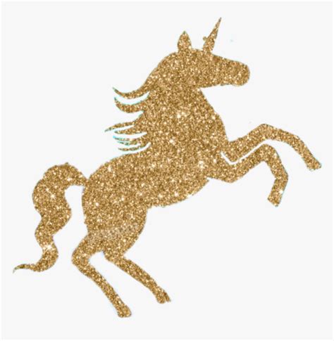 Gold Glitter Unicorn Wallpaper