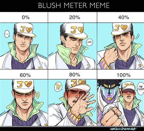 Blush Meter Anime Fandoms Umikochannart Jojo S Bizarre