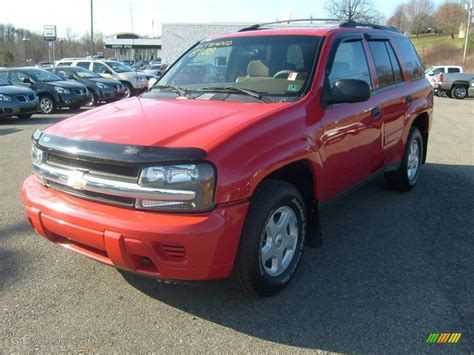 2002 Victory Red Chevrolet Trailblazer Ls 4x4 10930062 Photo 6