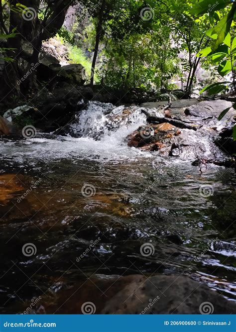 Beautiful Small Branch Water Fall With Nature Swimming Pool On Andhra