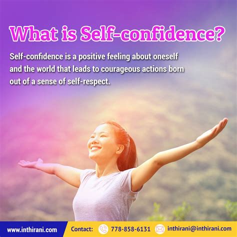 What Is Self Confidence Selfconfidence Courage Positivity Selfrespect What Is Self