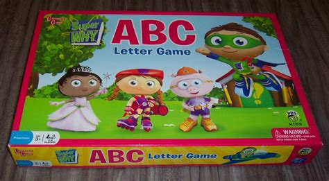 Super Why Abc Letter Pbs Kids Board Game Complete